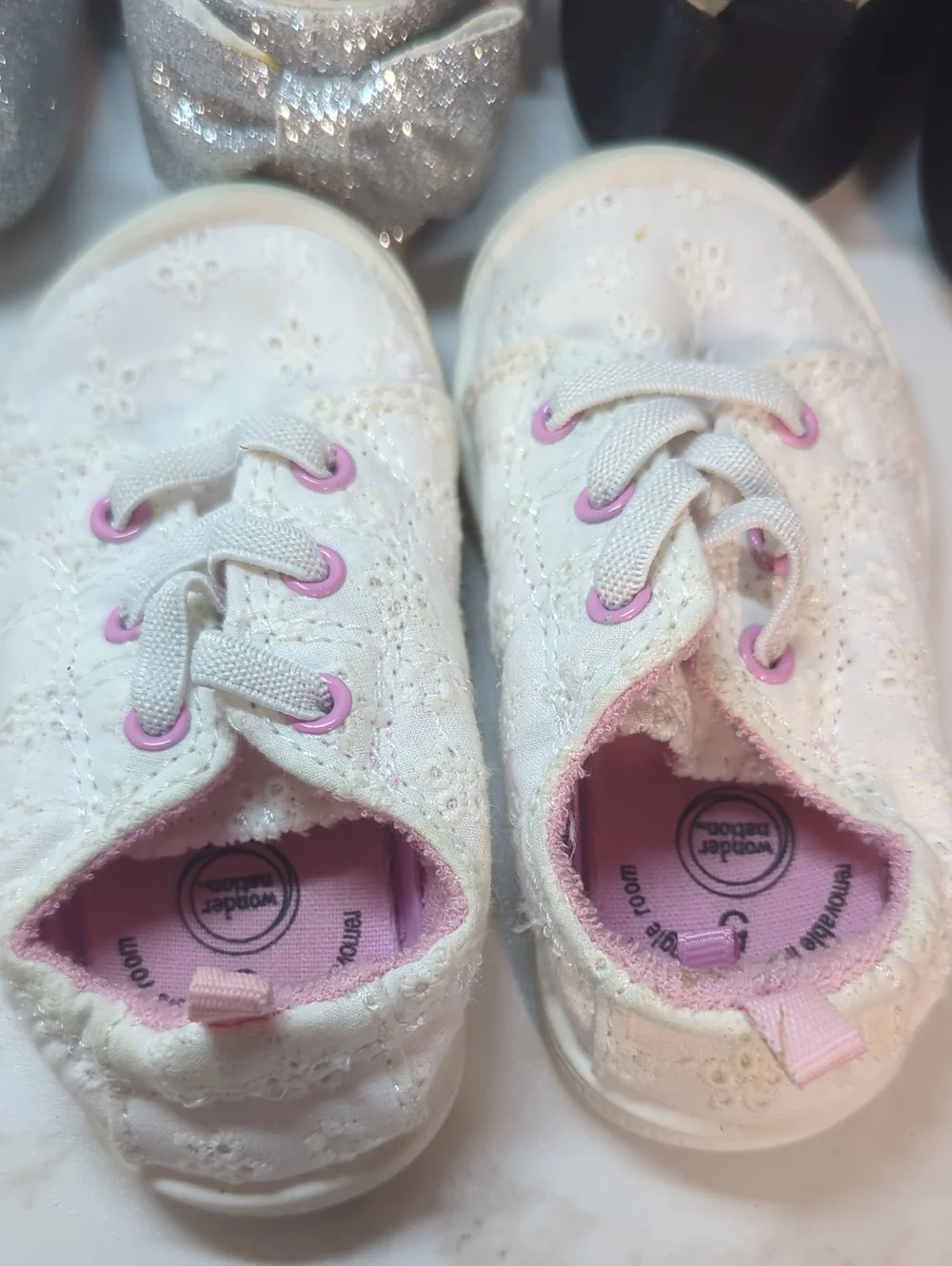 3 PAIRS BABY GIRL SHOES